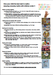 Best start in maths poster thumbnail